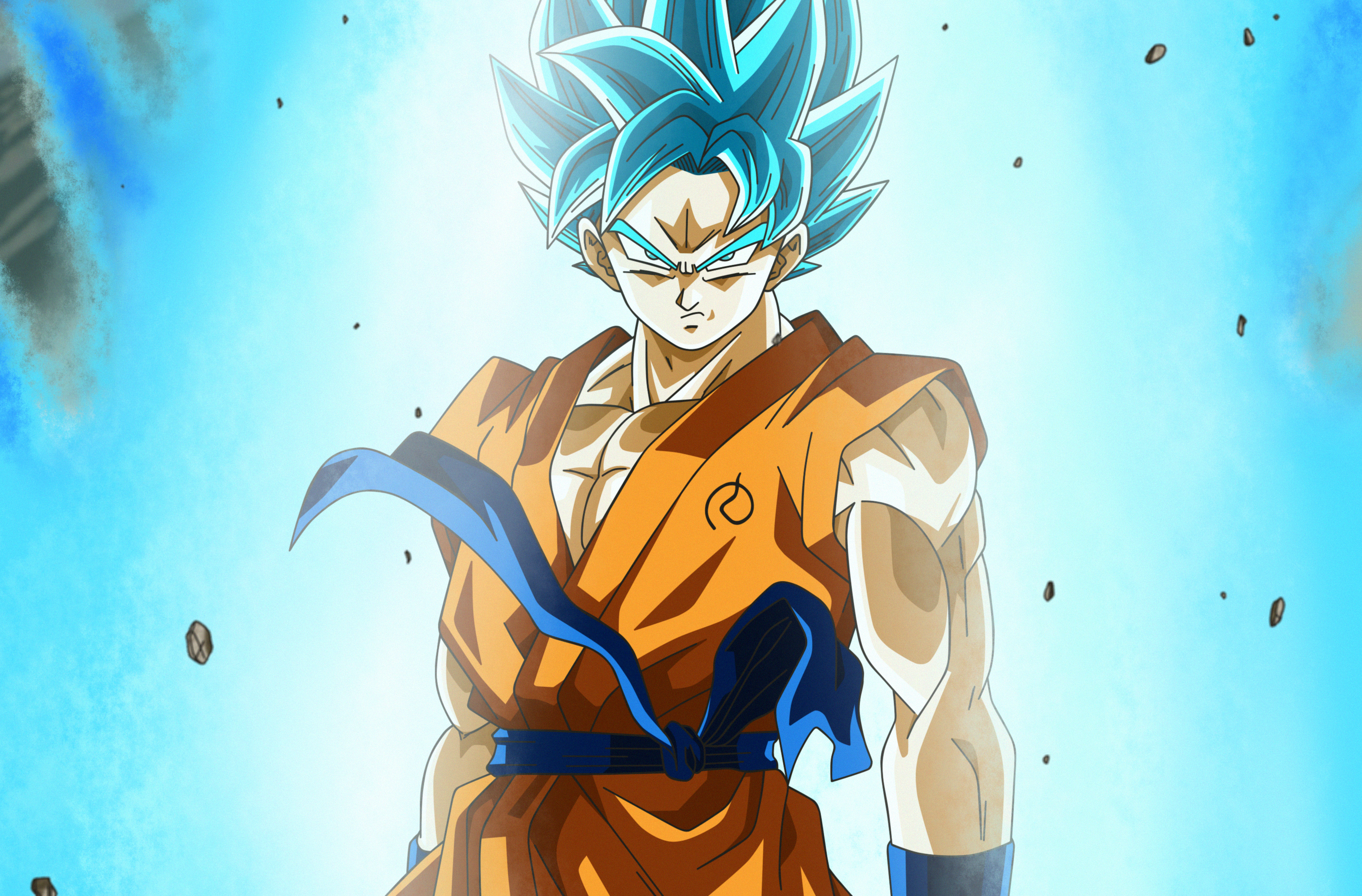 Goku super Saiyan blue Poster by Amar Maruf - Pixels