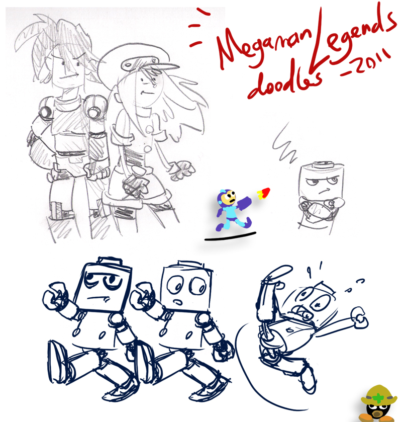 Megaman Legends doodles