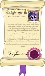 Twilight Sparkle Character Scroll Example