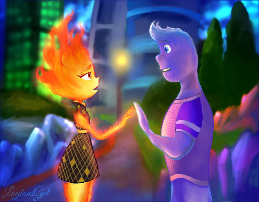 Elemental scene redraw by Laytons-Gal on DeviantArt