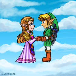 Link and Zelda OoT Ending