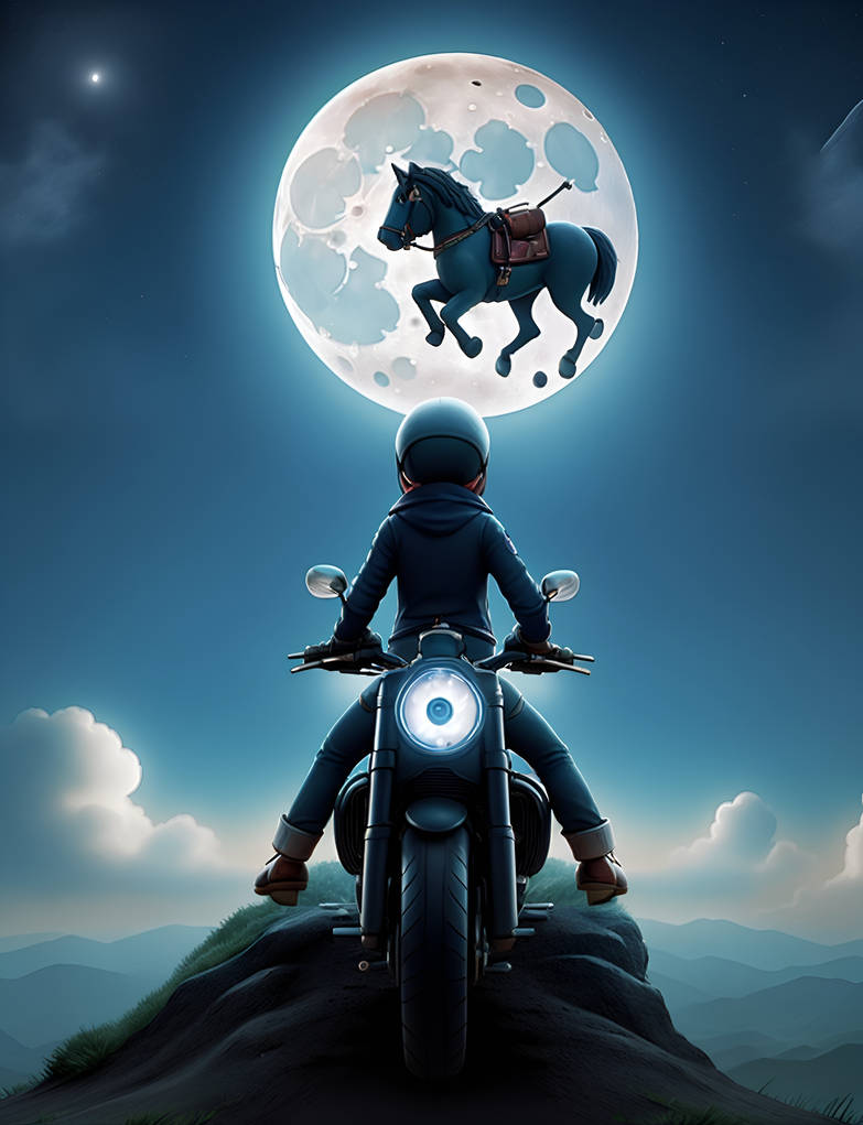 Moon Rider by AIVoodoo on DeviantArt