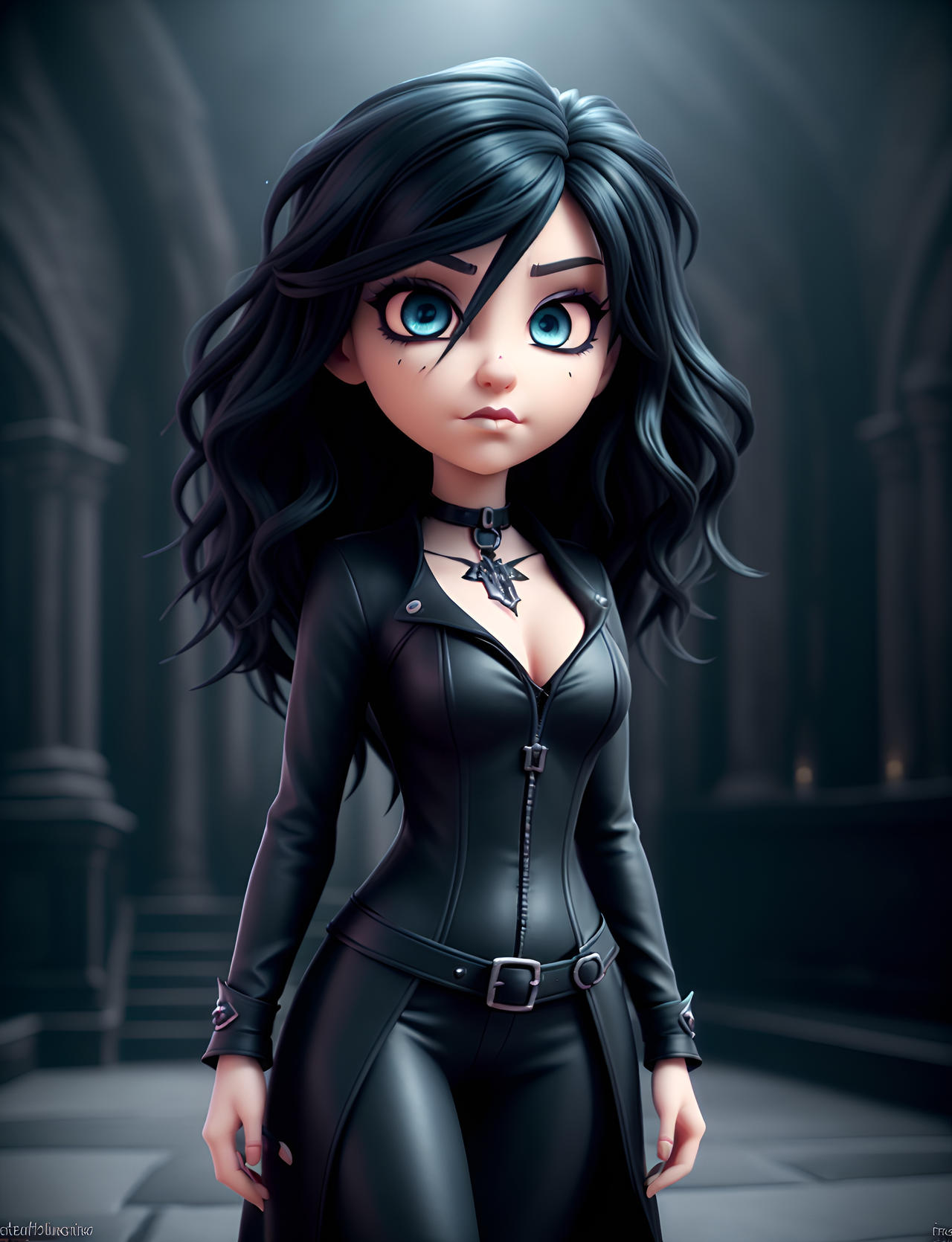Dark Gothic Rock Style Sexy Girl by AIVoodoo on DeviantArt