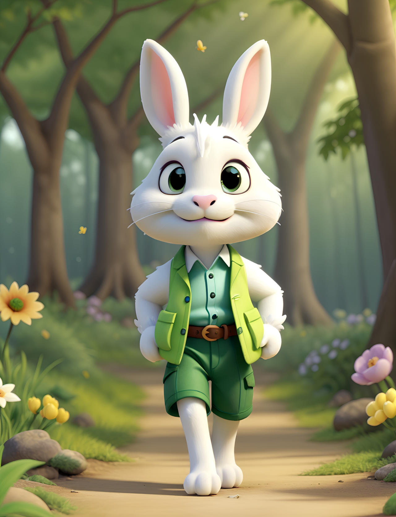 Cute White Rabbit by AIVoodoo on DeviantArt