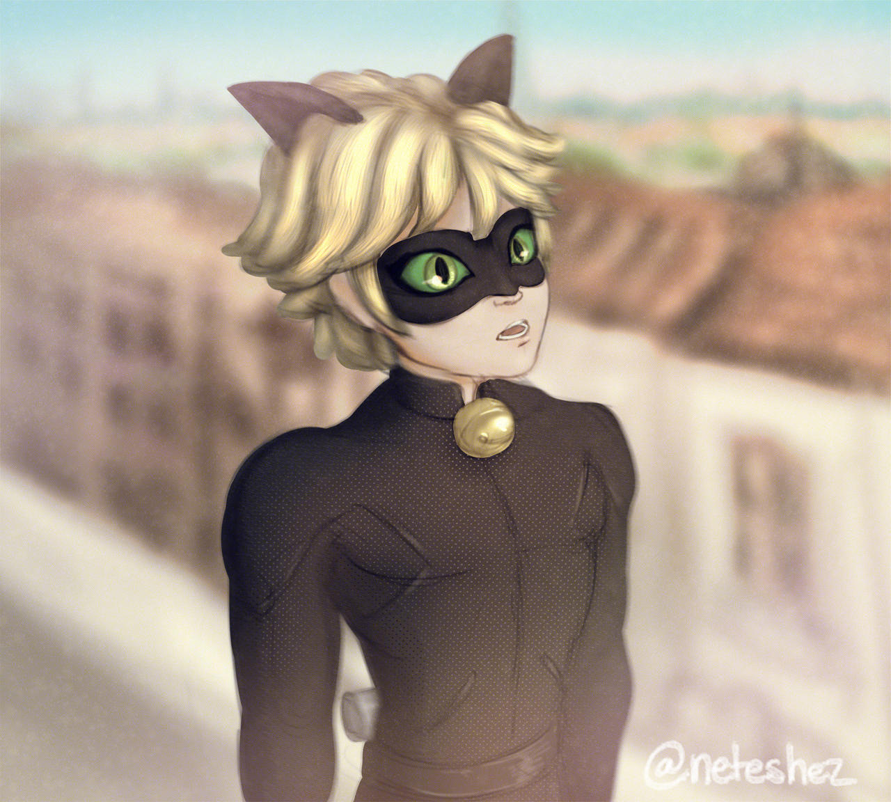 Chat Noir With Shocked Expression By Neteshez On Deviantart Chat Noir With Shocked Expression By Neteshez On Deviantart