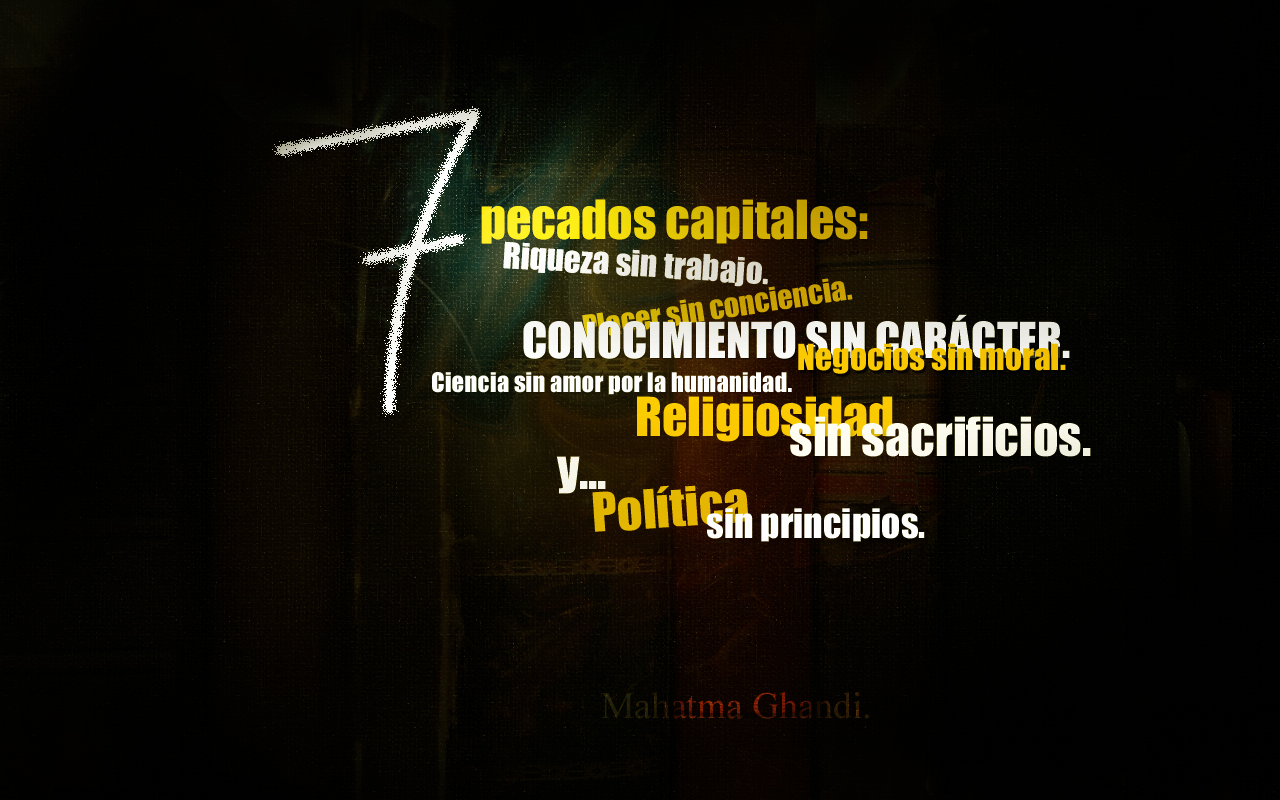 Ghandi: 7 pecados capitales