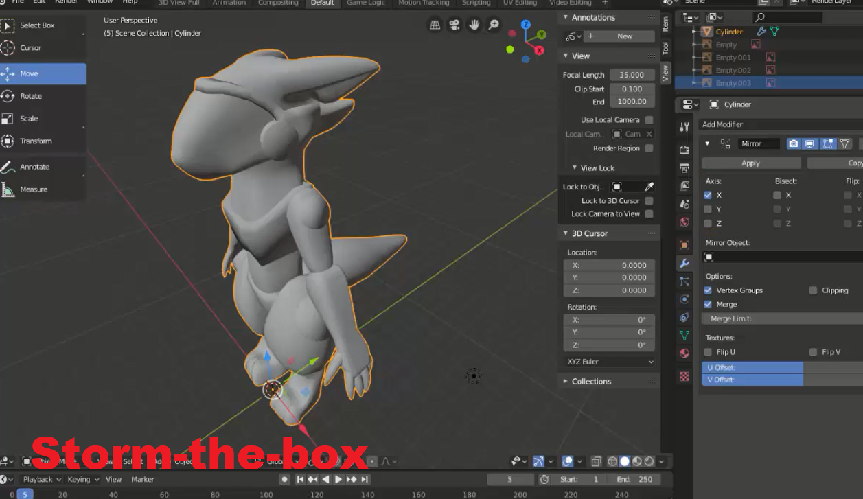 A 3D protogen by storm-the-box on DeviantArt