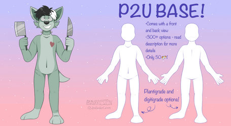 P2U CELEBRATION BASE - Anthro/Humanoid Base