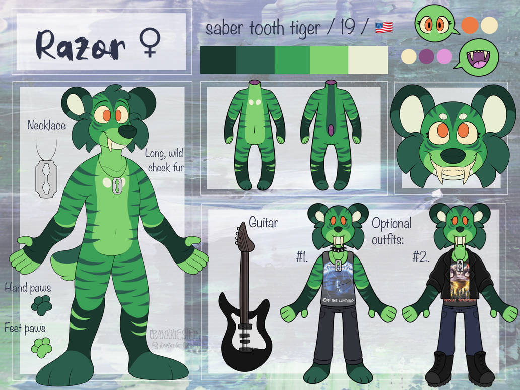 Razor OC Reference Sheet by frankkiestein on DeviantArt