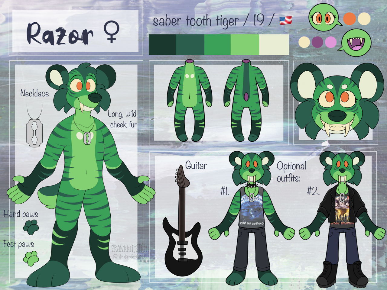 Razor OC Reference Sheet by frankkiestein on DeviantArt