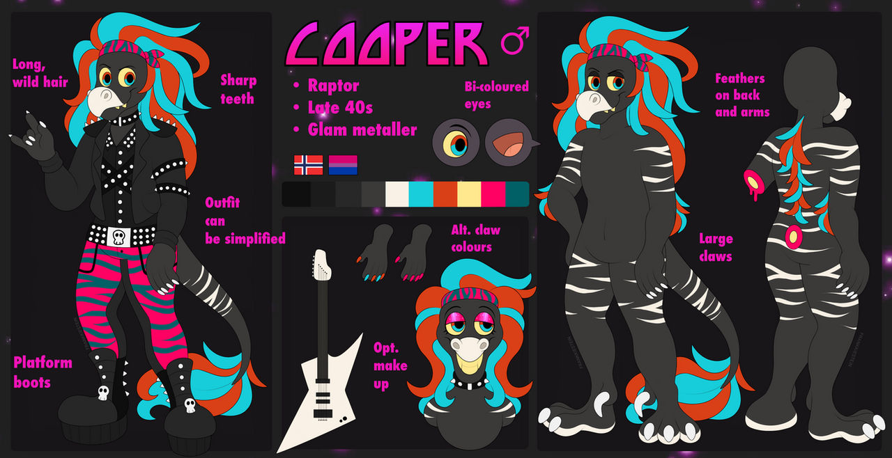 Cooper Rtf Smiling Cooper OC Reference Sheet by frankkiestein on DeviantArt