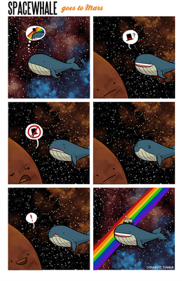 SPACE WHALE GOES TO MARS