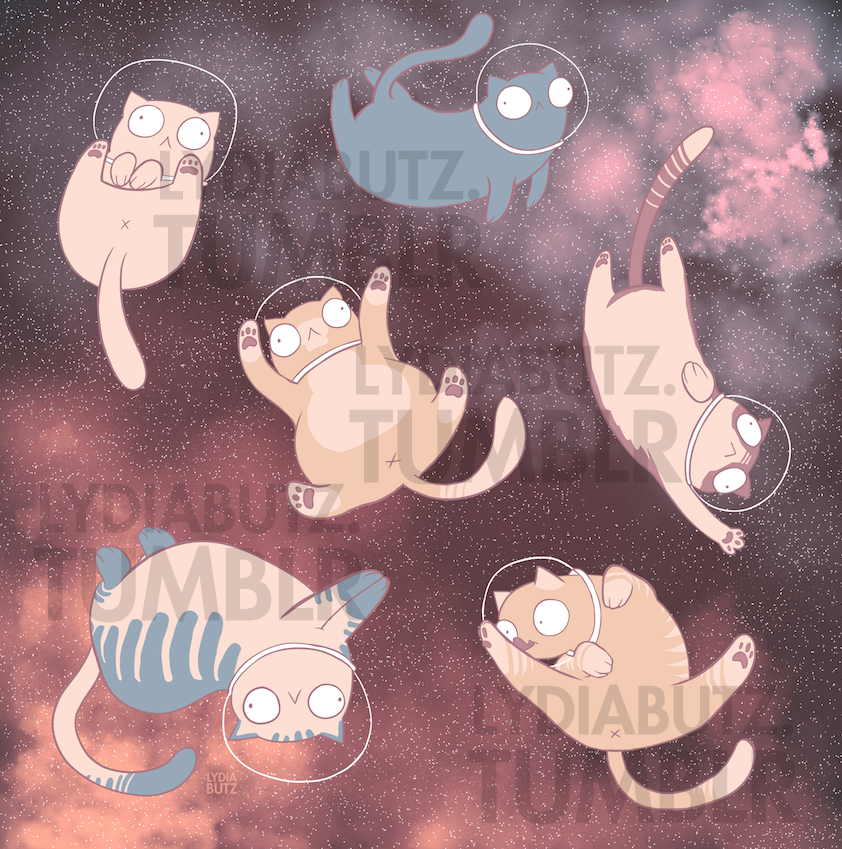 SPACE CATS: CATS IN SPACE by Girl-on-the-Moon on DeviantArt