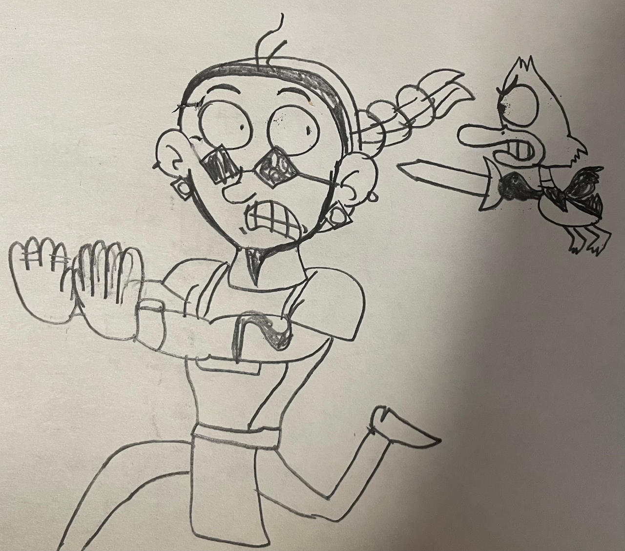 Dax Mallard Vs. The Chef by NostalgicSakura on DeviantArt