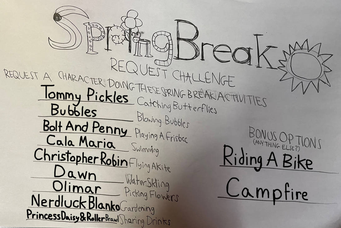 (CLOSED) Spring Break Request Challenge by NostalgicSakura on DeviantArt