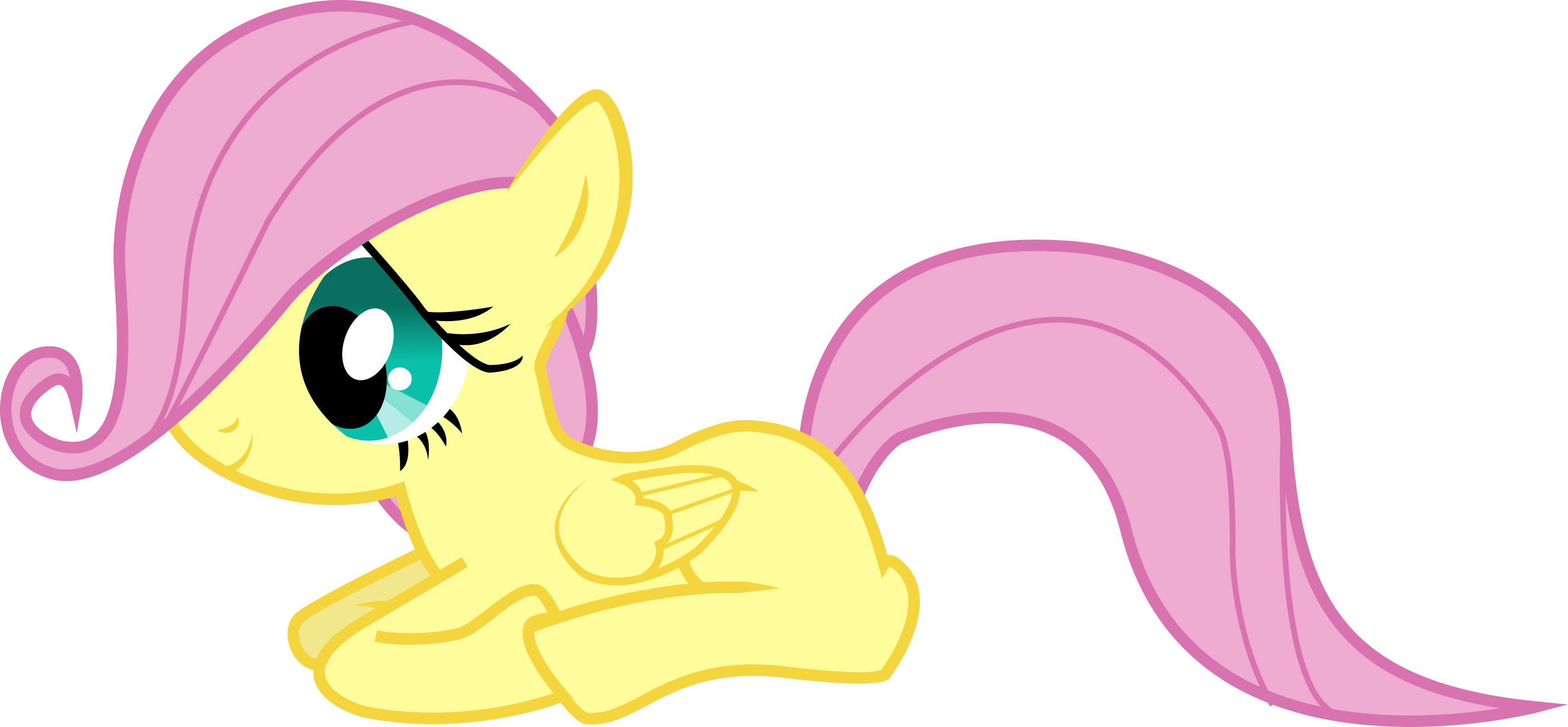 Filly Fluttershy by Silentmatten on DeviantArt