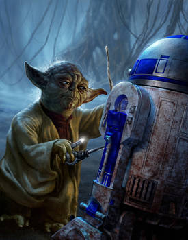 Yoda and R2