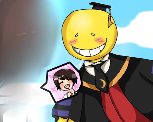 Koro-sensei meets with Yukimura