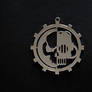 Stainless steel Warhammer40k Mechanicus pendant