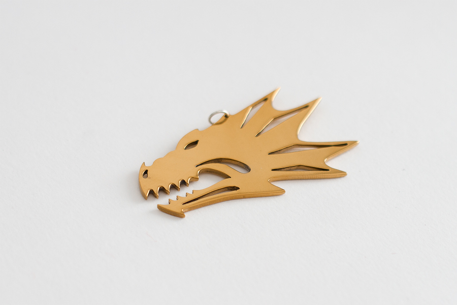 Golden color Salamanders pendant Warhammer 40k