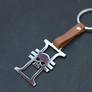 Keychain Inquisition stainless steel Warhammer 40k