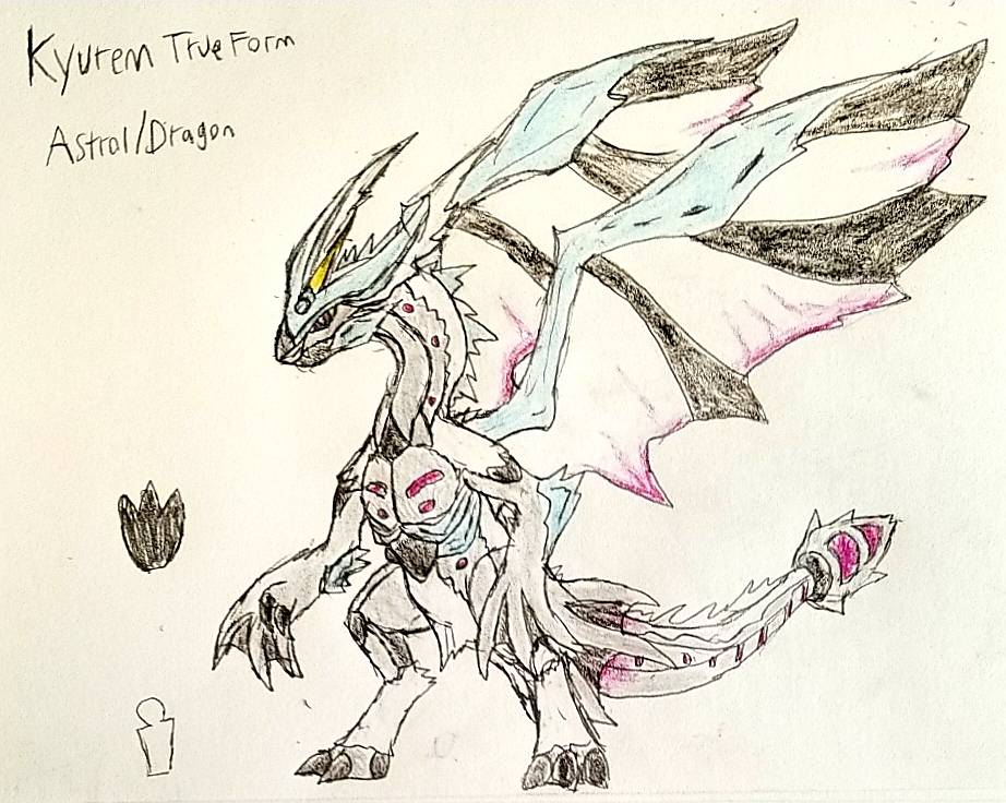 Kyurem True Form(Original Form technically) by XenomorphQueenMother on