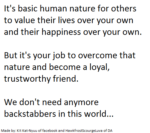 Basic Human Nature by HawkfrostScourgeLuva on DeviantArt