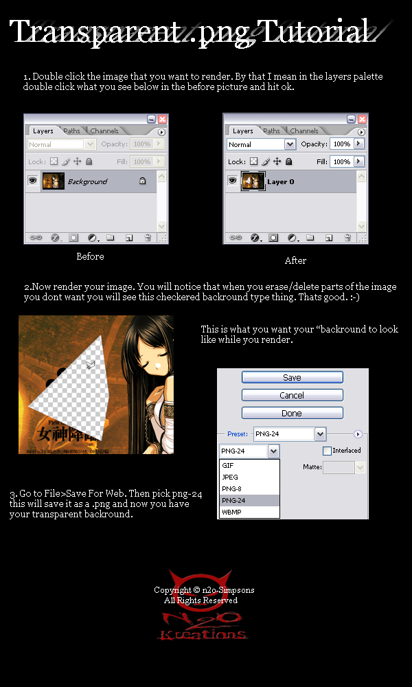 Transparent png tutorial