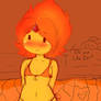 flame princess bikini at the hot spring
