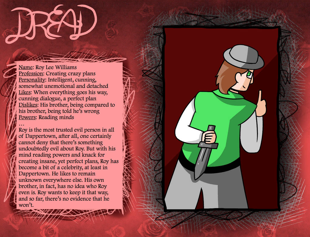 Roy Character Sheet by TrenchCoatPirate on DeviantArt