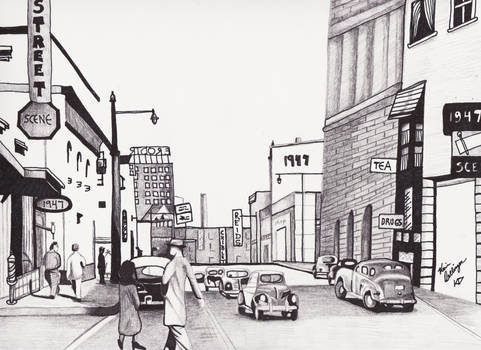 1947 Street Scene