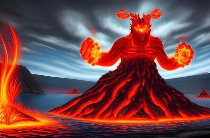 Volcano God by DubbedEmotions on DeviantArt