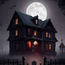 Haunted House, Foggy Graveyard