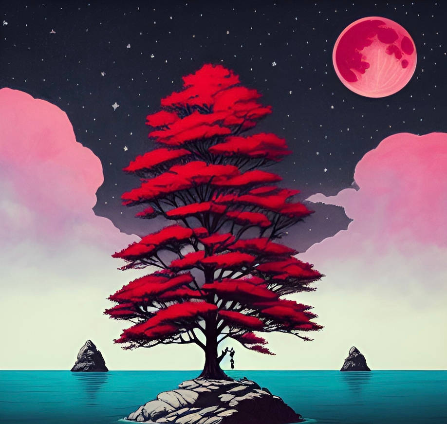 Red Tree Islet by DubbedEmotions on DeviantArt