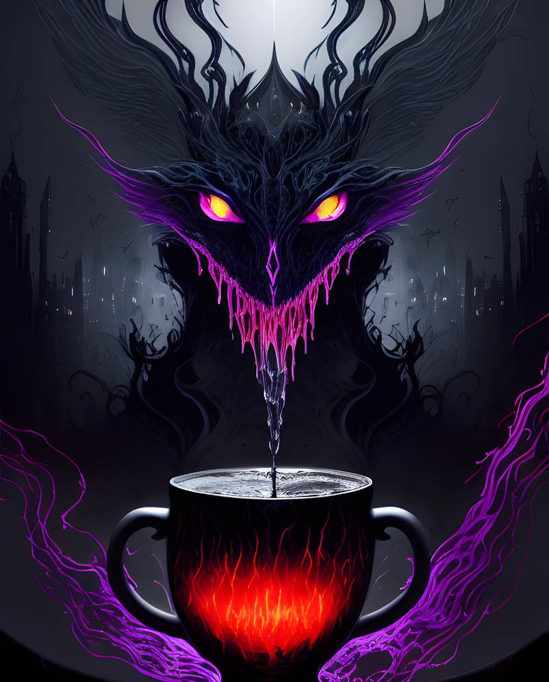 Drooling Ink Monster by DubbedEmotions on DeviantArt