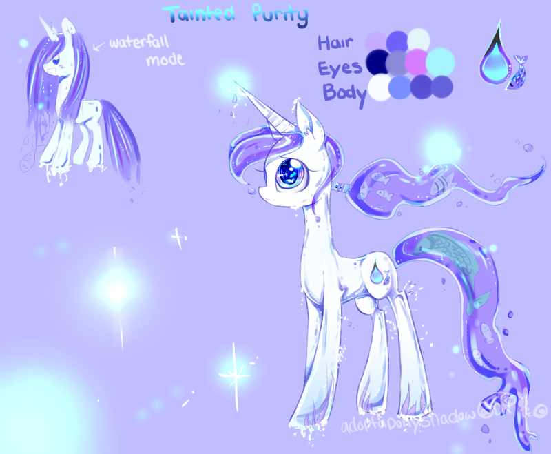 pony oc ref sheet: Tainted purity by AquaGalaxy