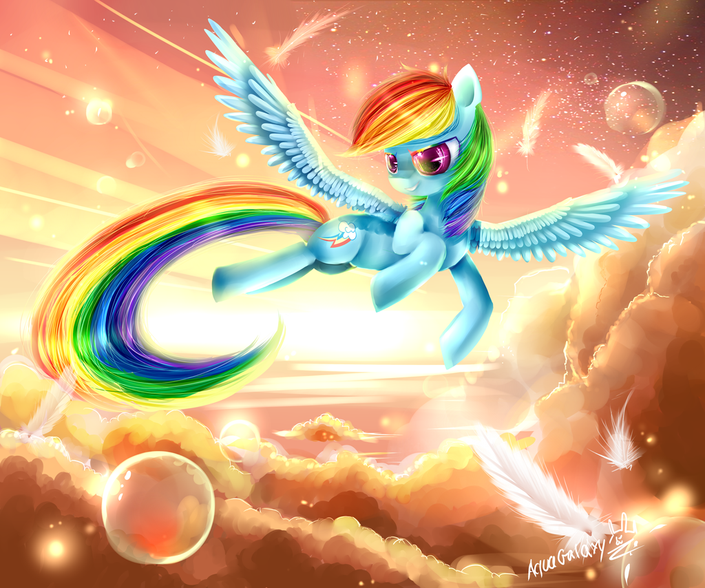 Rainbow dash (MLP) by AquaGalaxy