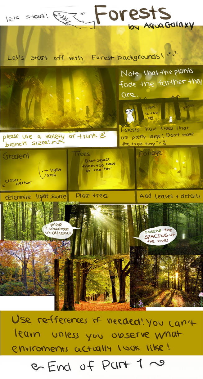 Forests Tutorial by AquaGalaxy