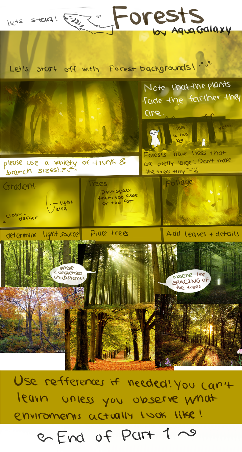 Forests Tutorial by AquaGalaxy