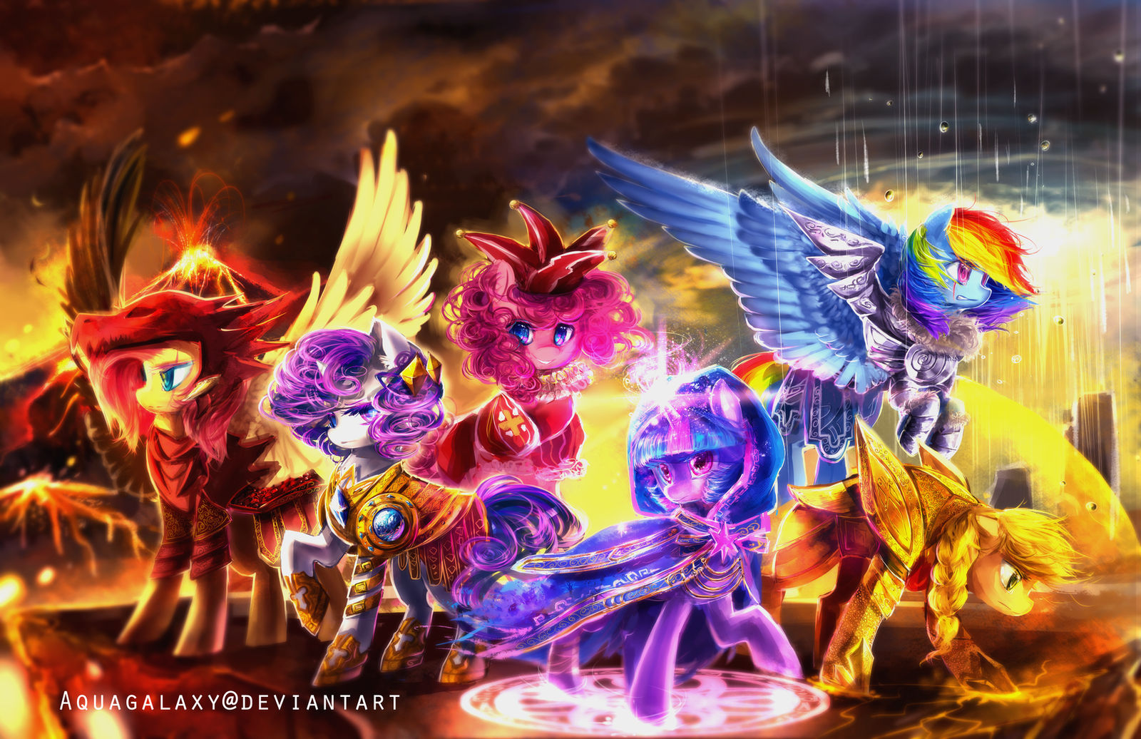 MLP: Warriors by AquaGalaxy
