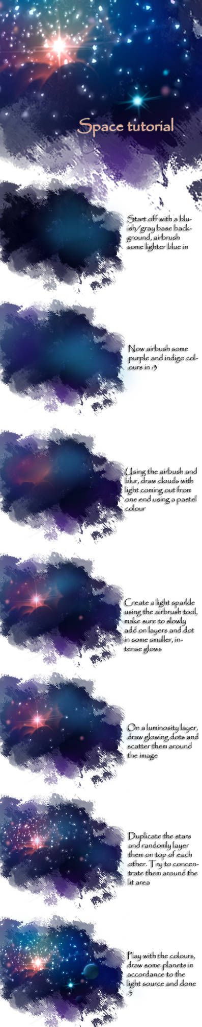 Space Tutorial by AquaGalaxy
