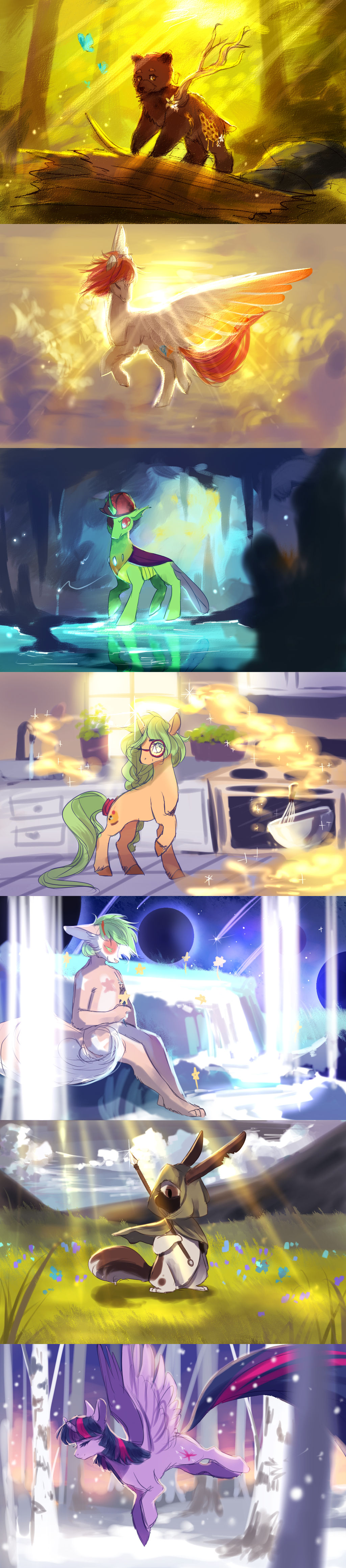 2018 holiday sketches by AquaGalaxy