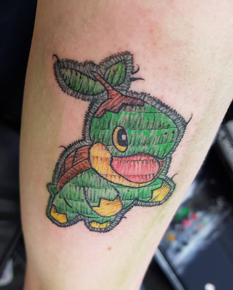 Turtwig embroidery Tattoo by DragonChaser123 on DeviantArt