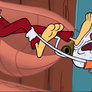 Brandy and Mr. Whiskers: Brandy Kicking Whiskers