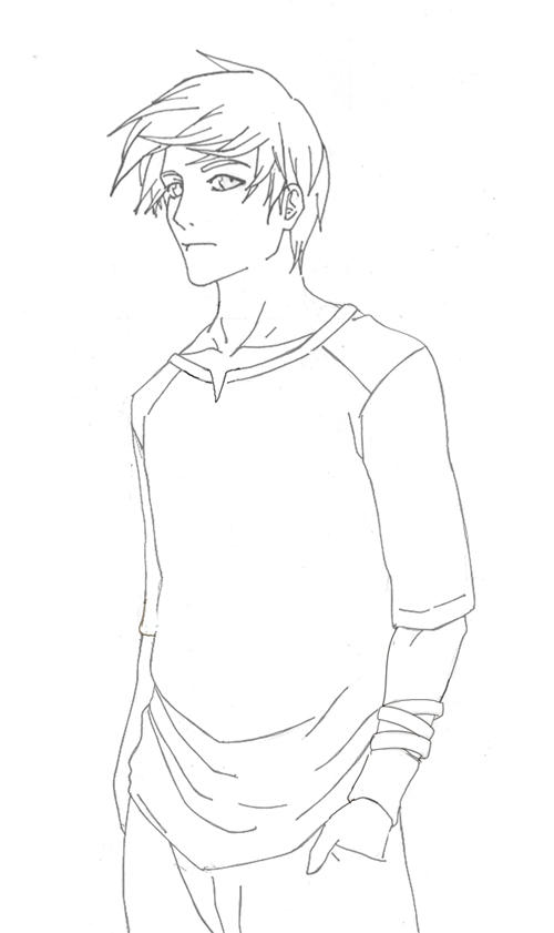 random guy lineart by thecondiment on DeviantArt