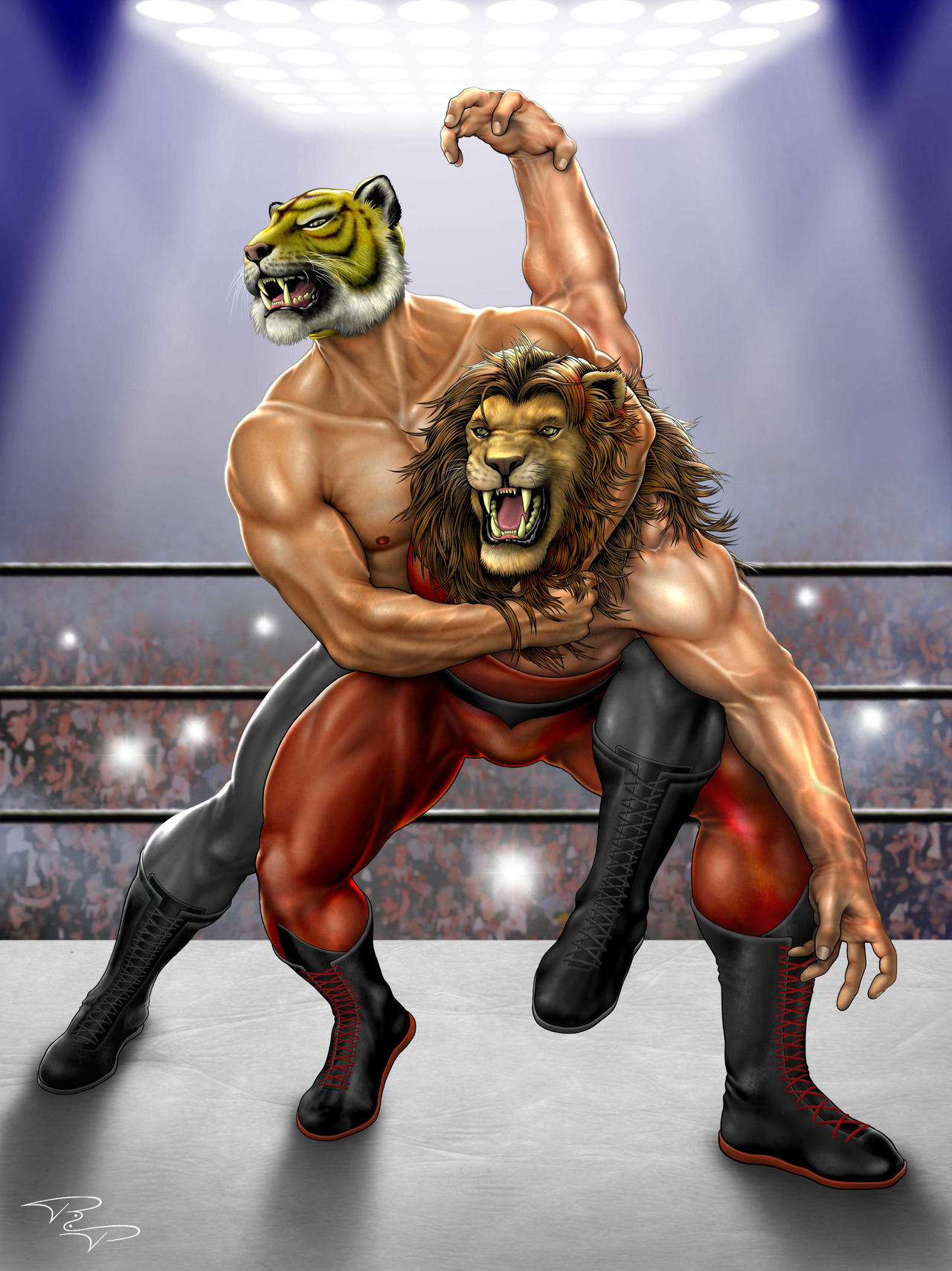 Tiger Mask VS Lion Man