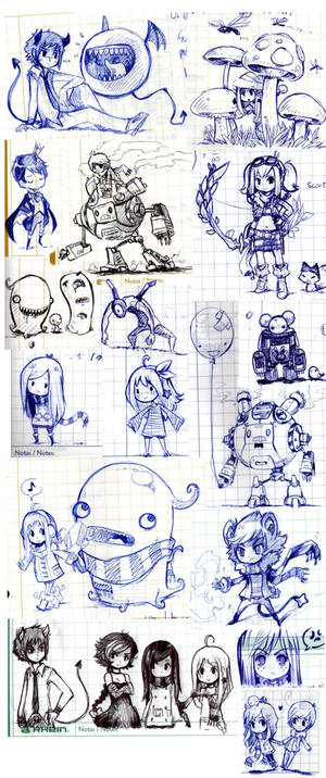 Notebook-doodles Sketch Dump