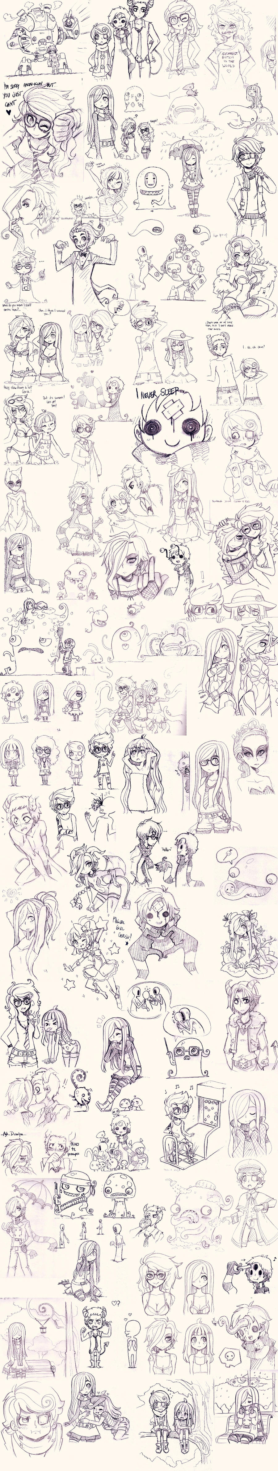 Super OC Sketch Dump