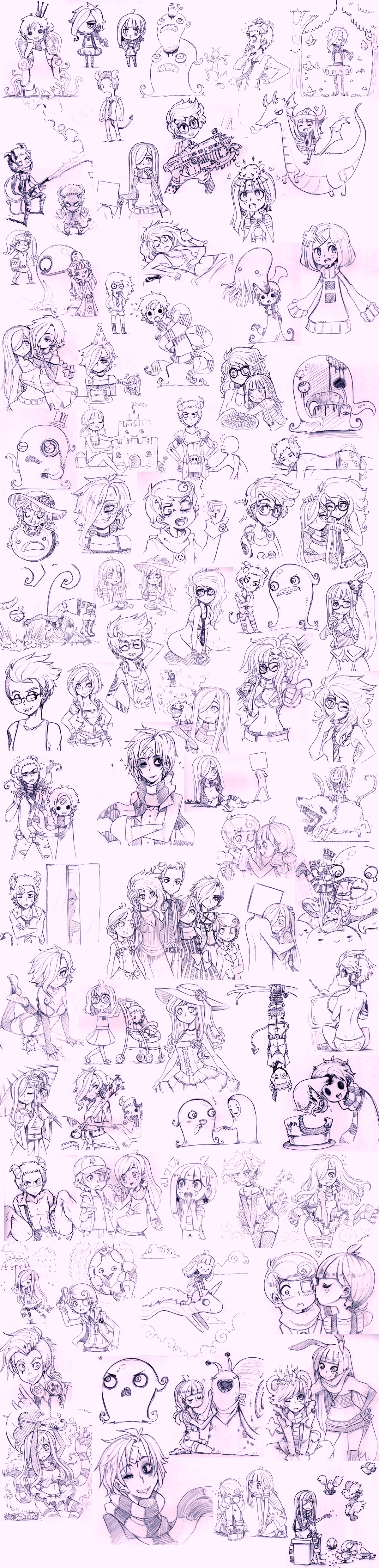 Super OC sketch dump 2