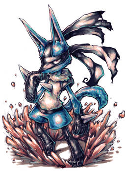 Lucario used bulldoze!